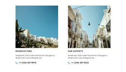 Reservation And Our Experts HTML5 Template