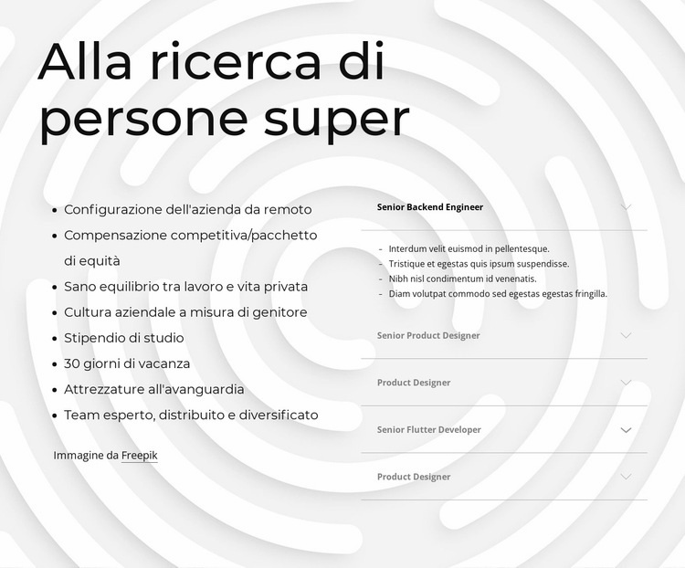 Azienda in rapida crescita Modello HTML5