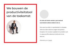 Productiviteitstool Van De Toekomst - HTML5-Paginasjabloon