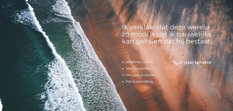 oceaangolven Website mockup