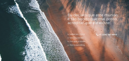 Ondas Do Oceano - Modelo Web HTML