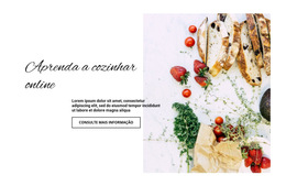 Aulas De Bela Apresentação De Comida - Modelo HTML5 Definitivo