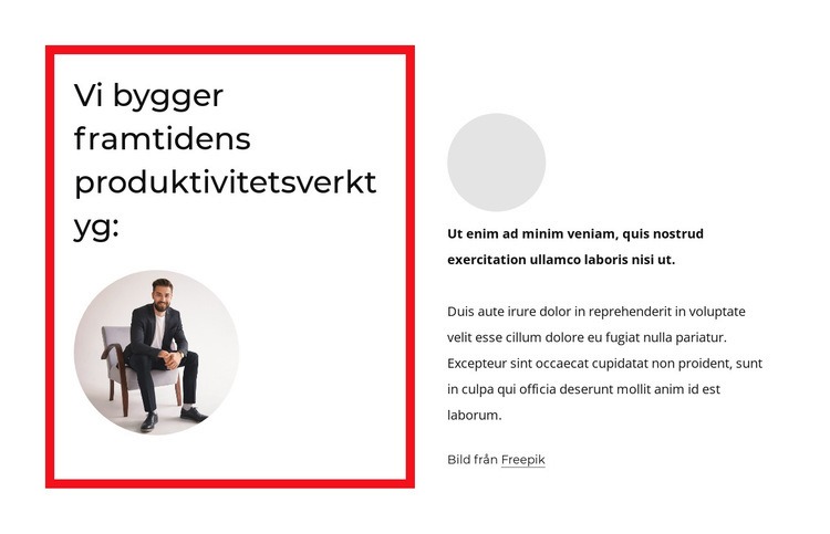 Framtidens produktivitetsverktyg HTML-mall