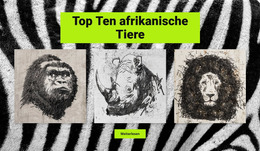 Zeichnungen Afrikanische Tiere – Kostenloses Joomla-Website-Template