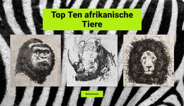 Zeichnungen Afrikanische Tiere – Responsives WordPress-Theme