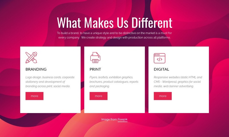 Branding & Digital Creative Studio Elementor Template Alternative