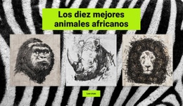 Dibujos De Animales Africanos - Diseño Profesional Personalizable