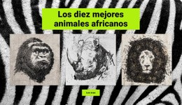 Dibujos De Animales Africanos - Crea Una Plantilla Increíble