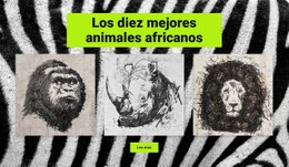 Página Web De Dibujos De Animales Africanos