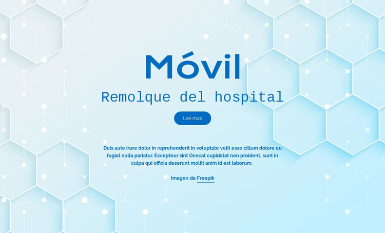 Servicios de Mobite Hospital Plantilla HTML