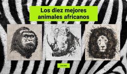 Dibujos De Animales Africanos Plantilla Joomla 2024