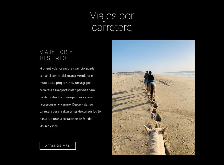 Viaje a caballo Tema de WordPress