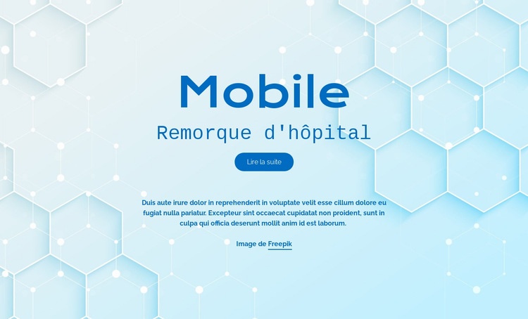 Services hospitaliers de Mobite Conception de site Web