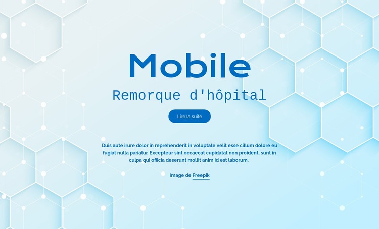 Services hospitaliers de Mobite Créateur de site Web HTML