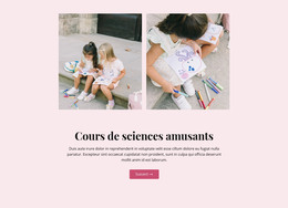 Cours De Science Amusant - Modèle HTML Et CSS