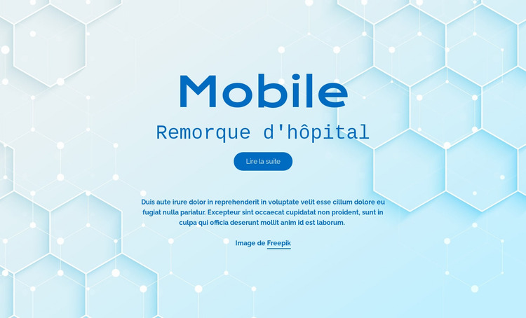 Services hospitaliers de Mobite Modèle Joomla