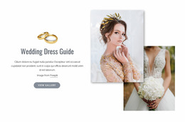 Wedding Dress Shopping - HTML Website Builder