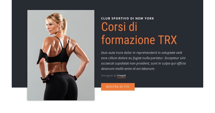 TRX Suspension Training Costruttore di siti web HTML