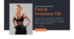 TRX Suspension Training Modello Di Sito Web