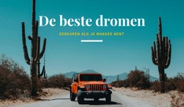 De Beste Comfortauto HTML CSS-Websitesjabloon