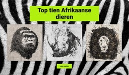Tekeningen Afrikaanse Dieren - Maak Een Geweldige Sjabloon