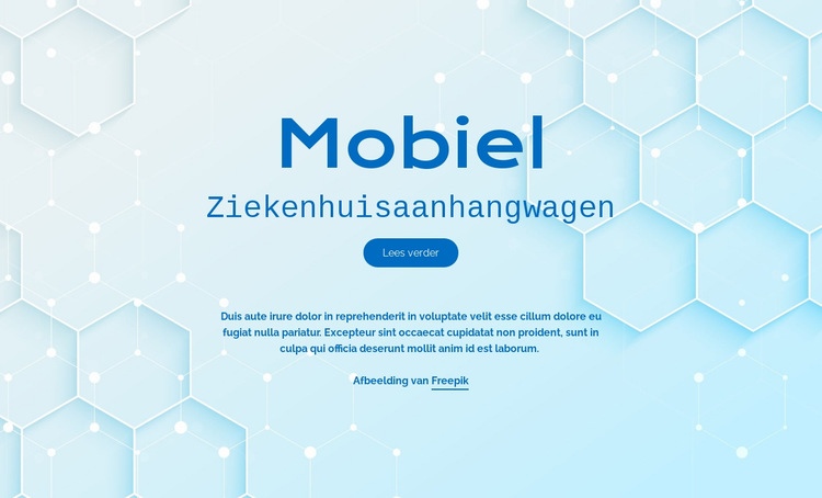 Mobite Hospital Services Website mockup
