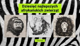 Rysunki Zwierząt Afrykańskich - Konfigurowalny, Profesjonalny Projekt