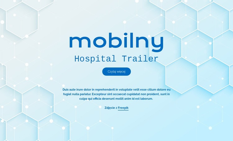 Usługi szpitalne Mobite Projekt strony internetowej