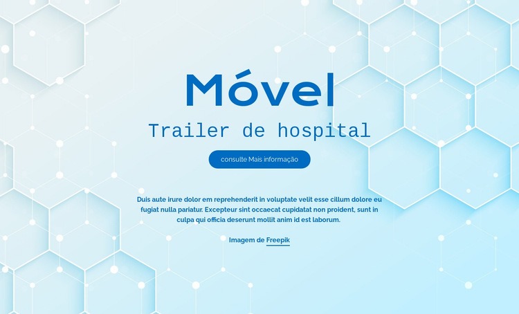Serviços Hospitalares Mobite Modelo de uma página