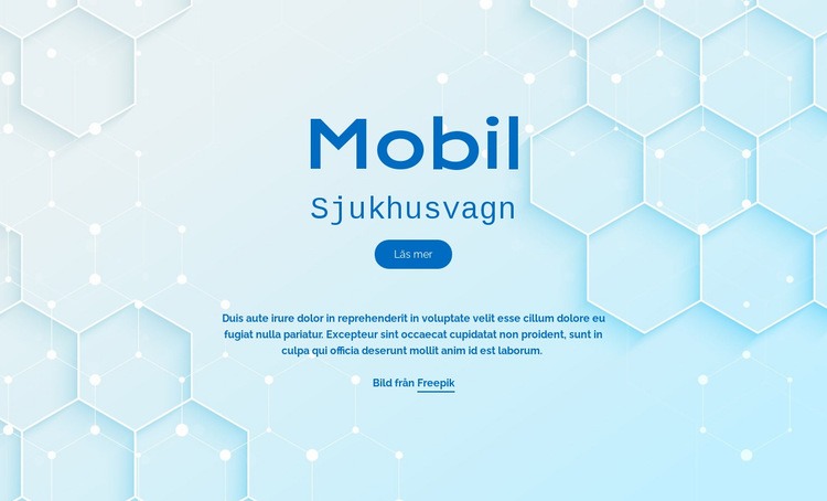 Mobila sjukhustjänster CSS -mall