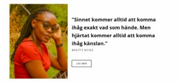 Temalayoutfunktion För Stående Citat Från Kunder