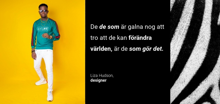 Vad säger vår designer Webbplats mall