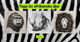 Ritningar Afrikanska Djur – Responsivt WordPress-Tema