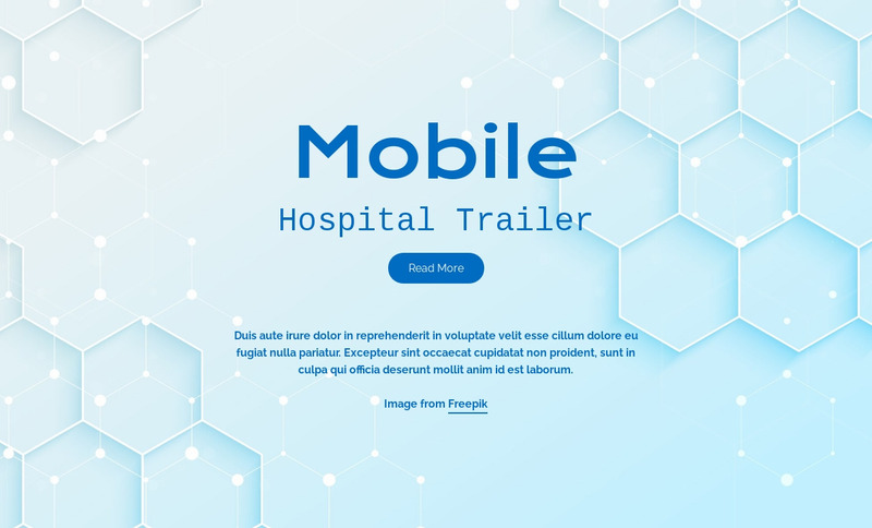 Mobile hospital services Web Page Design