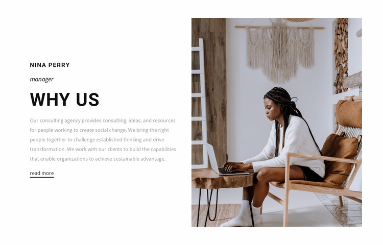 Why people choose us Website Template