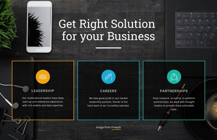Top solutions for business CSS Template