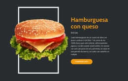 Impresionante Diseño Web Para Disfrute De Hamburguesas Frescas
