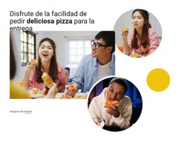 Deliciosa Pizza - Maqueta De Sitio Web De Arrastrar Y Soltar