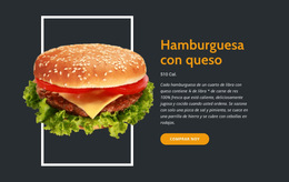 Disfrute De Hamburguesas Frescas - Plantilla De Página De Destino