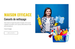 Conseils De Nettoyage Efficace De La Maison - Modèle Web
