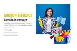 Modèle D'Une Page Exclusif Pour Conseils De Nettoyage Efficace De La Maison