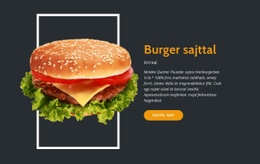 Reszponzív HTML5 A Következőhöz: Élvezze A Friss Hamburgert