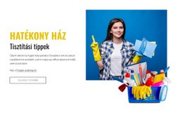 Hatékony Takarítási Tippek - Ingyenes Webhelysablon