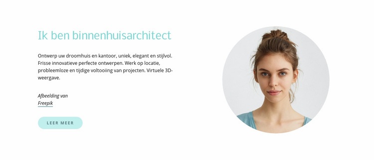 Ik ben binnenhuisarchitect Html Website Builder