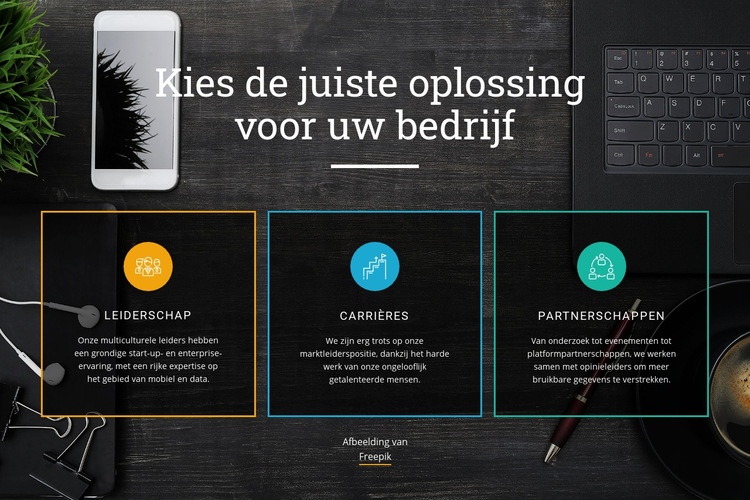 Topoplossingen voor bedrijven Html Website Builder