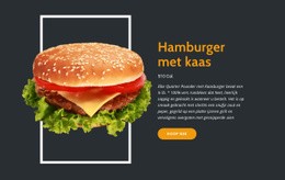 Geniet Van Verse Hamburgers - Sjabloon Voor Één Pagina