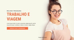 Programas Para Trabalhar E Viajar - Maquete De Site Para Qualquer Dispositivo