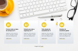 Design De Site Para Fornecendo Soluções Líderes