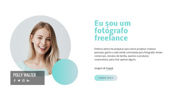 Eu Sou Um Fotógrafo Freelance Modelo De Grade CSS
