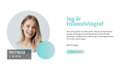 Jag Är Frilansfotograf - Nedladdning Av HTML-Mall